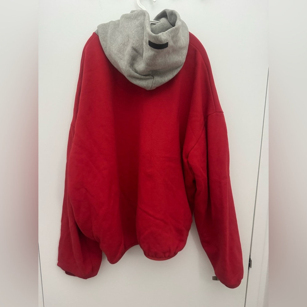 Fear of God Red and Gray Crewneck Sweater - Picture 3 of 8